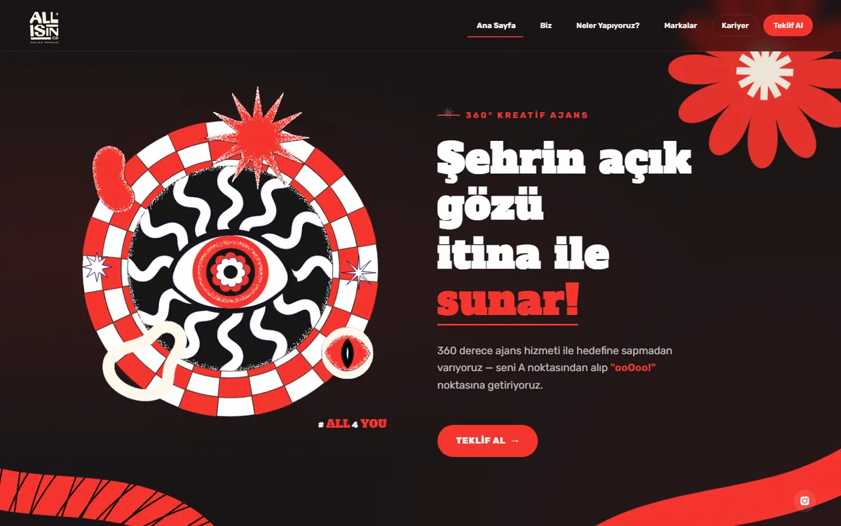 AllisinCreative — site ekran görüntüsü