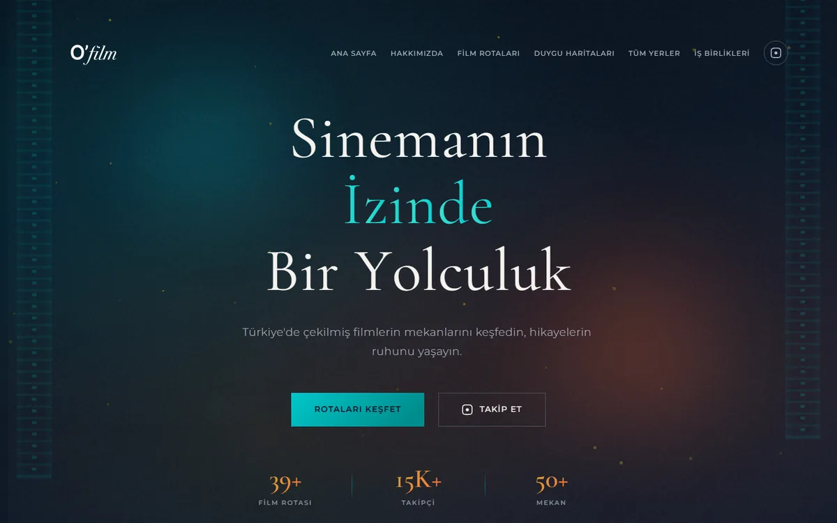 O'film Route — site ekran görüntüsü